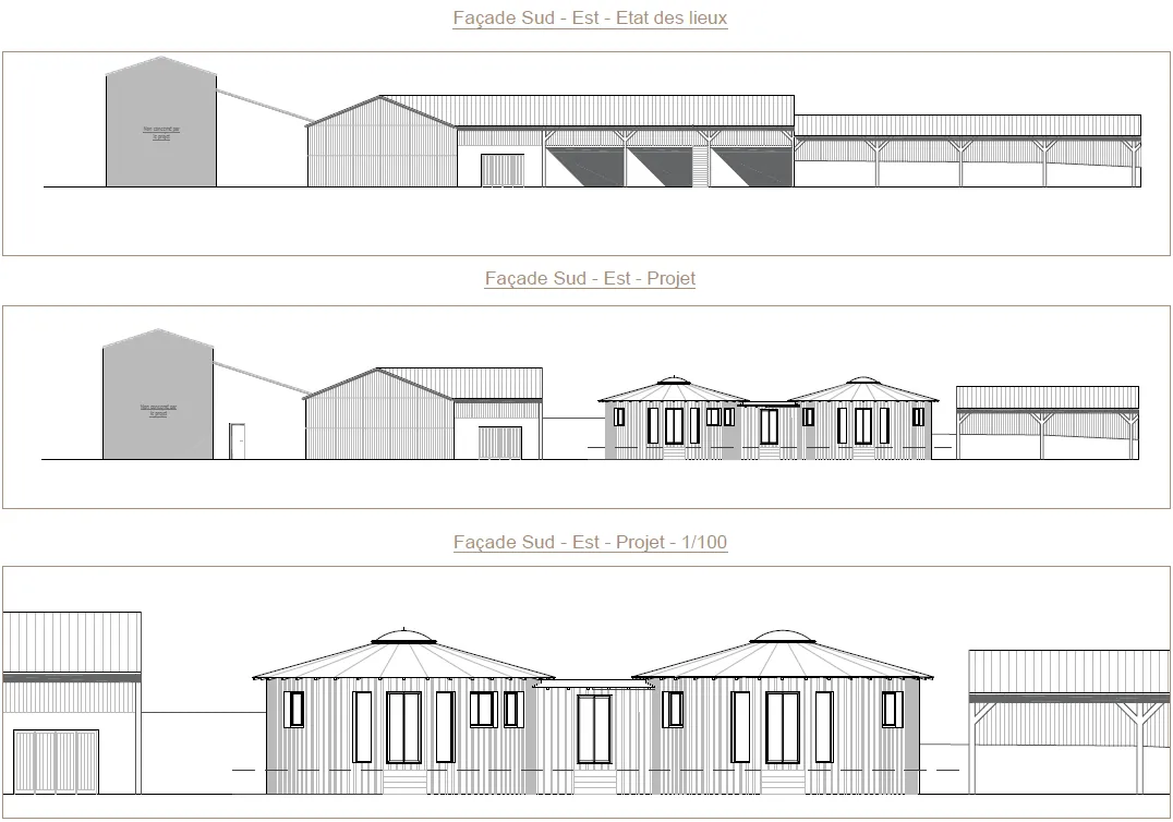 Plans de façade, état des lieux et projet